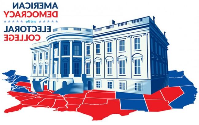 美国民主和选举团活动海报